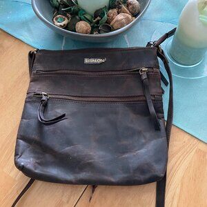 NEW Versatile Estalon Brown Genuine Leather Purse